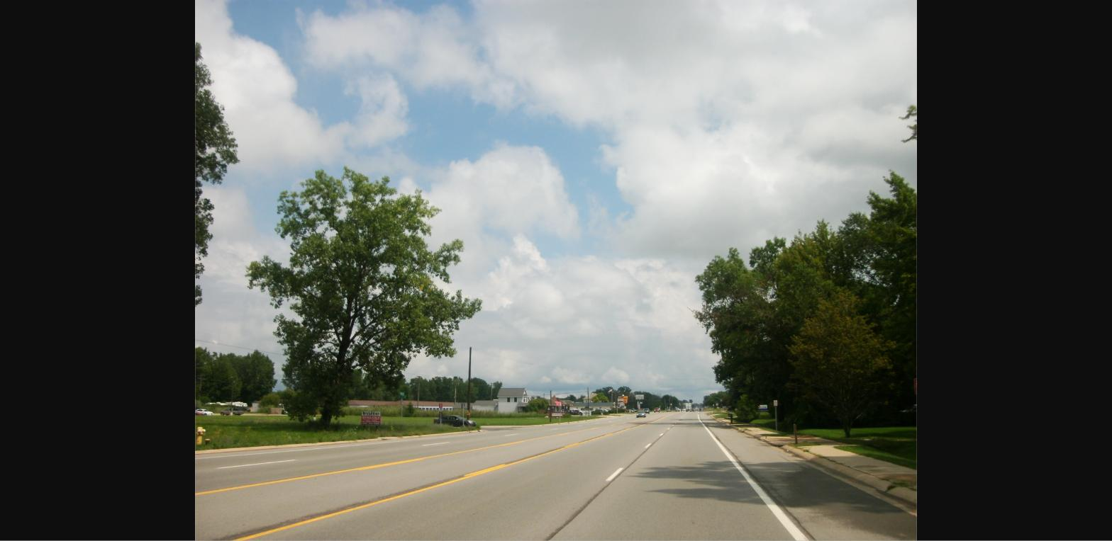 M-29 highway through Chesterfield Township, Michigan