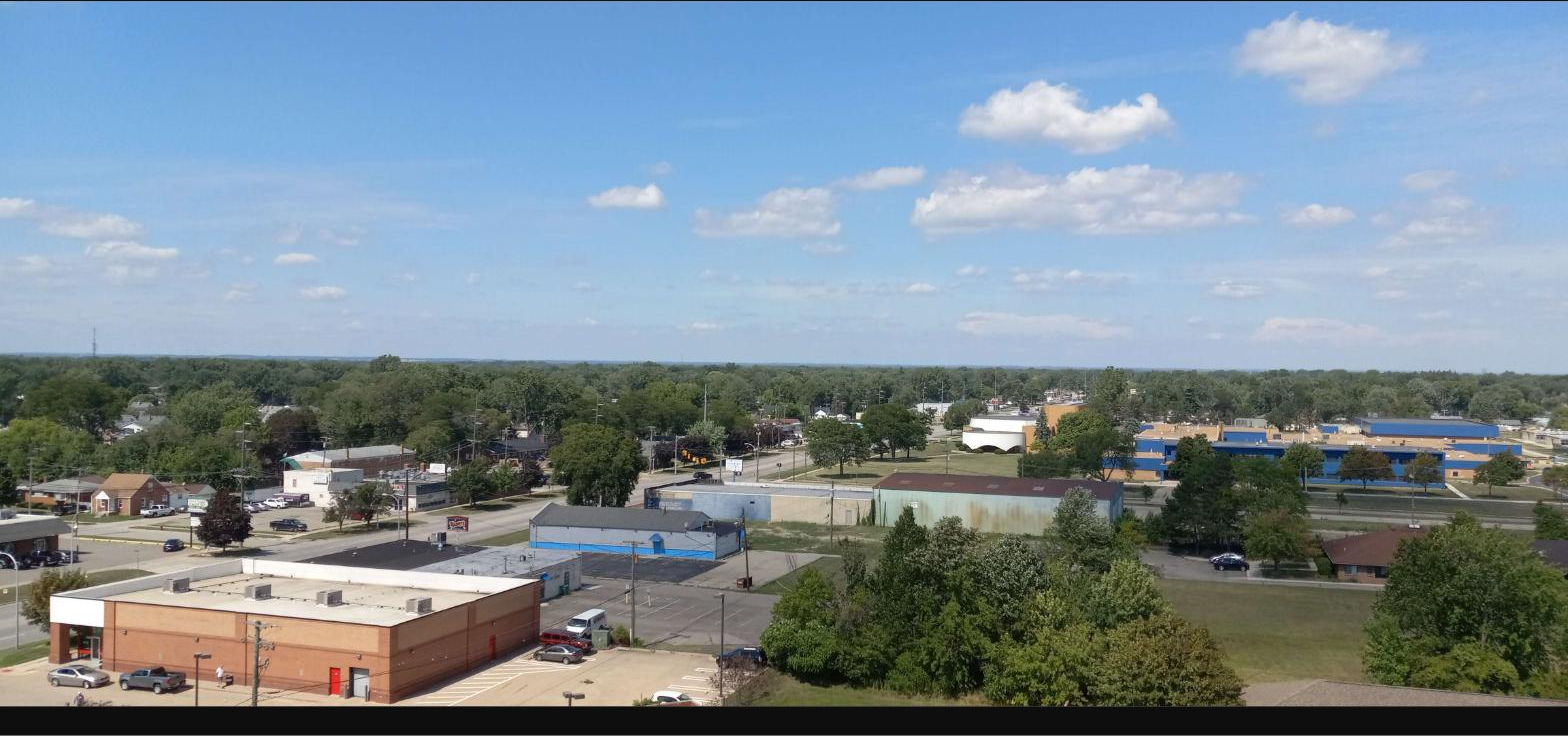 Aerial view of Garden City, Michigan