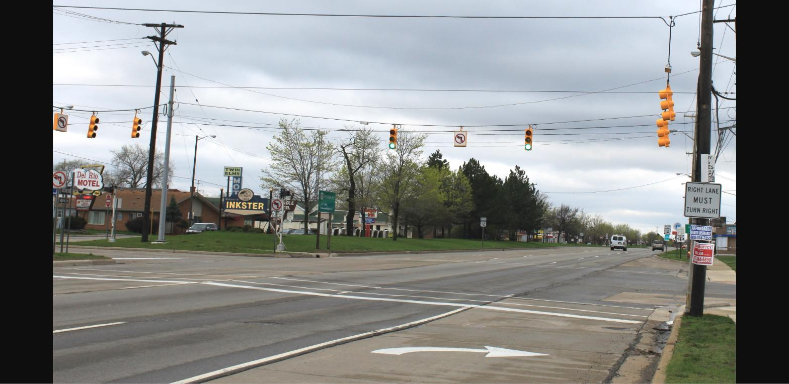 Michigan Avenue at Beech Daly Road in Inkster, Michigan