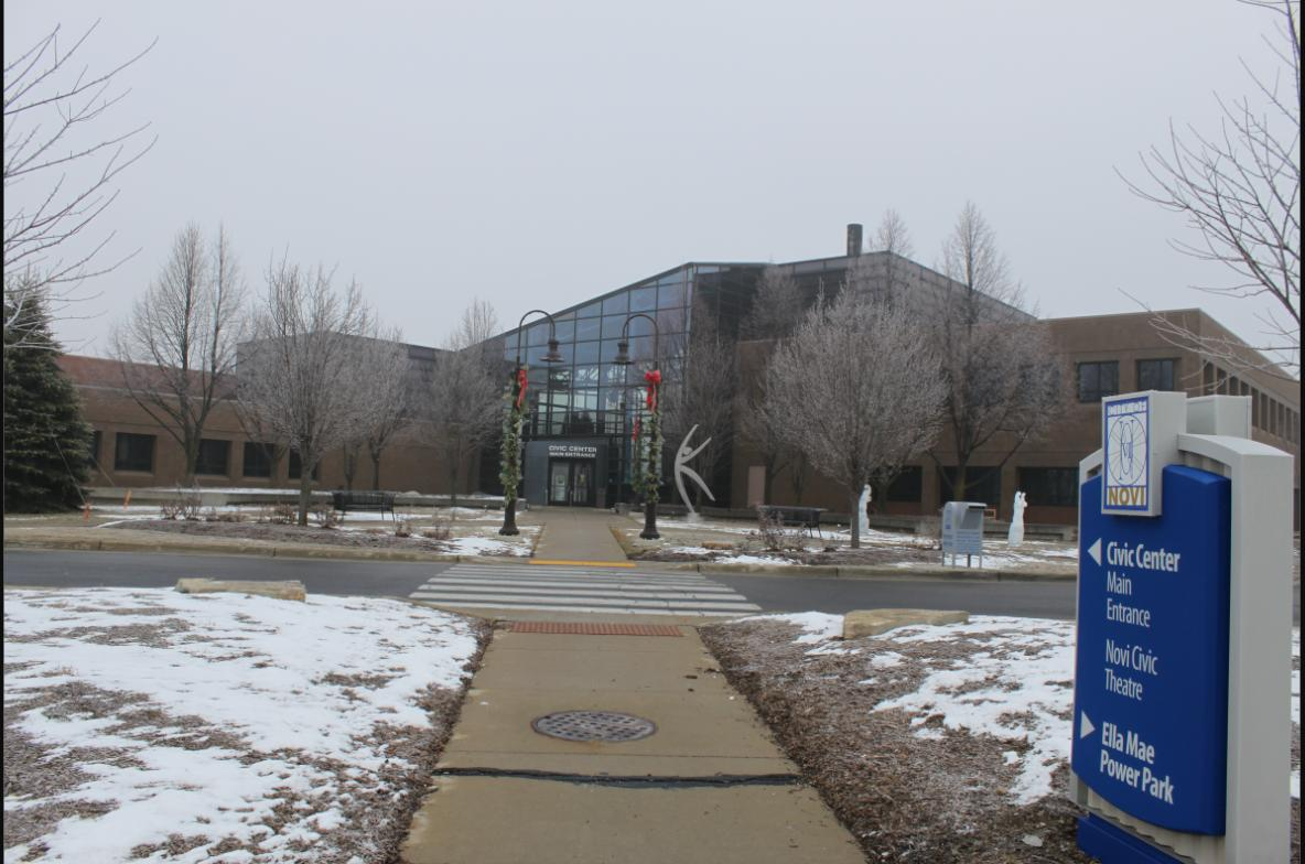 Novi, Michigan Civic Center main entrance