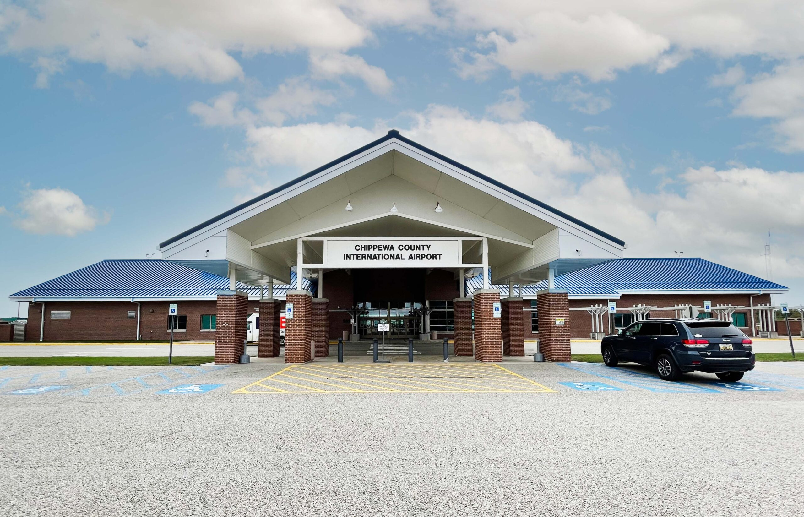 Chippewa County International Airport terminal entrance