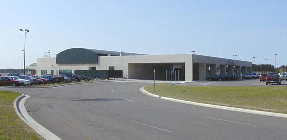 Sawyer International Airport terminal exterior